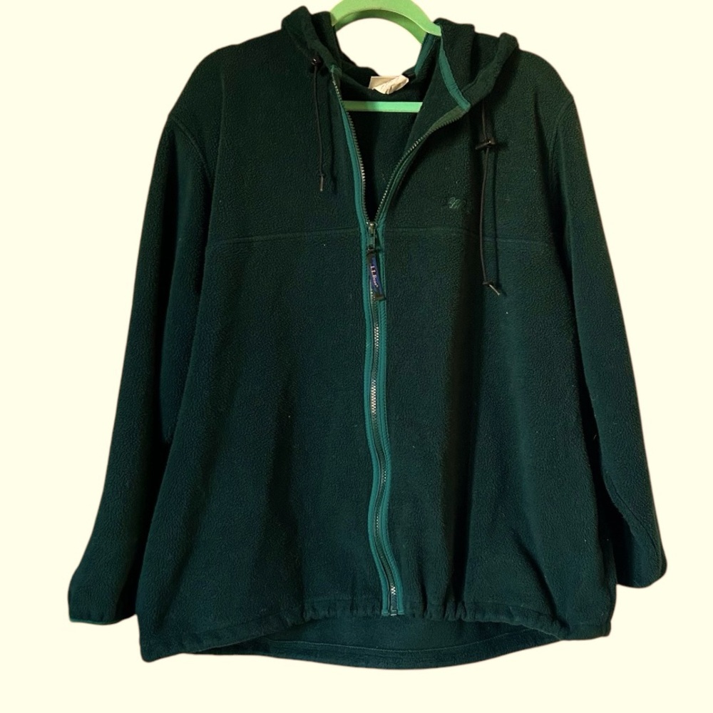 L.L. Bean Vintage Green Zip Jacket